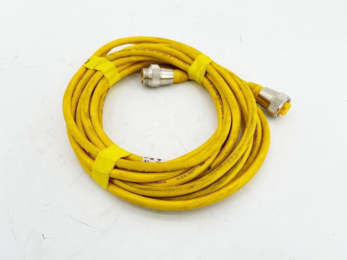 Used Turck RSM RKM 50-6M Double Ended Cordset 5Wire 18AWG 6M U2282-2