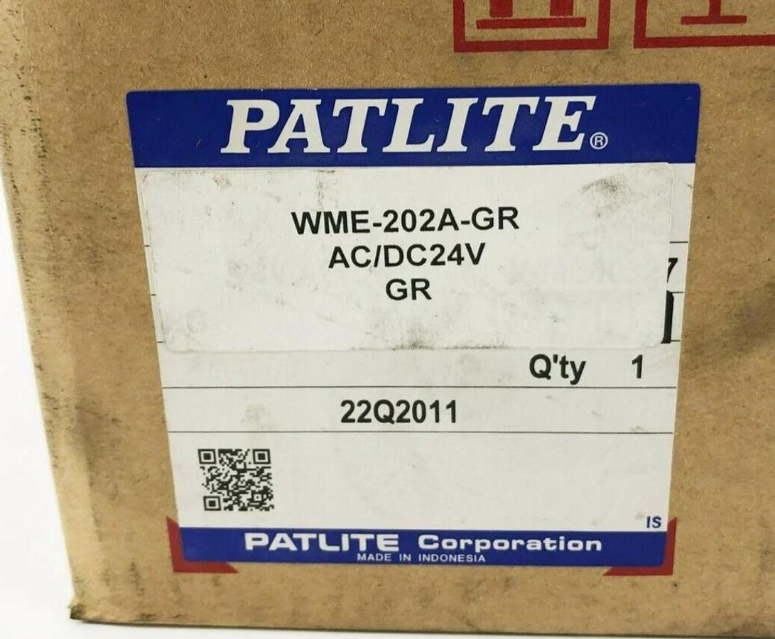 New Patlite WME-202A-GR Light Tower 24VAC/DC Green/ Red