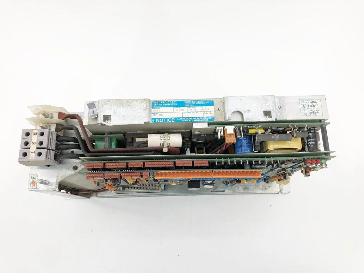 Used Electro-Craft 9101-0103 Brushless Servo Drive Model DM-100 Type BRU-500