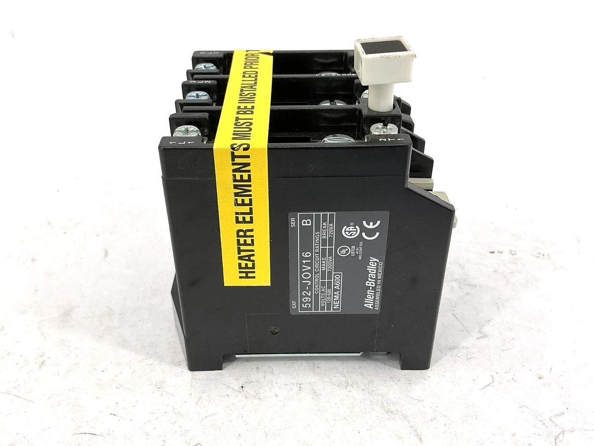 New Allen Bradley 592-JOV16 Ser B Overload Relay 3P 120-600VAC - No Box