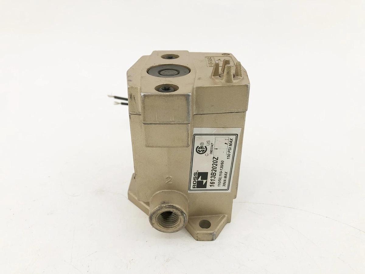 Used Ross Controls 1613B2020Z Inline Solenoid Poppet Valve