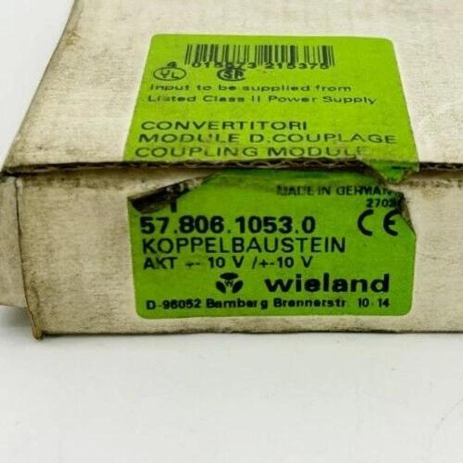 Used Wieland 57.806.1053.0 AKT Analog Isolation Coupling Module 24VDC