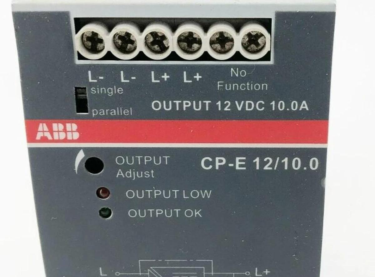 New ABB CP-E 12/10.0 Power Supply In:115/230VAC Out: 12VDC/10A