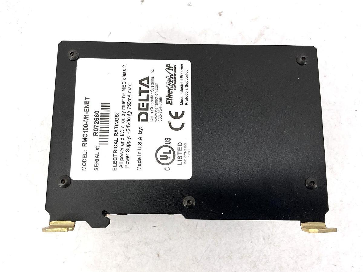 Used Delta Computer Systems RMC100-M1-ENET RMC-100 Ethernet PLC Module RMC100M1ENET