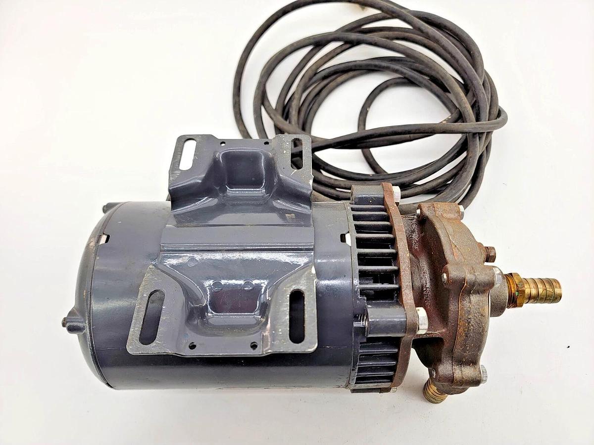 Used Dayton 8WG82 Jet Pump Motor W/ Teel 1P831 Transfer Pump 1/3HP 3450RPM 7A