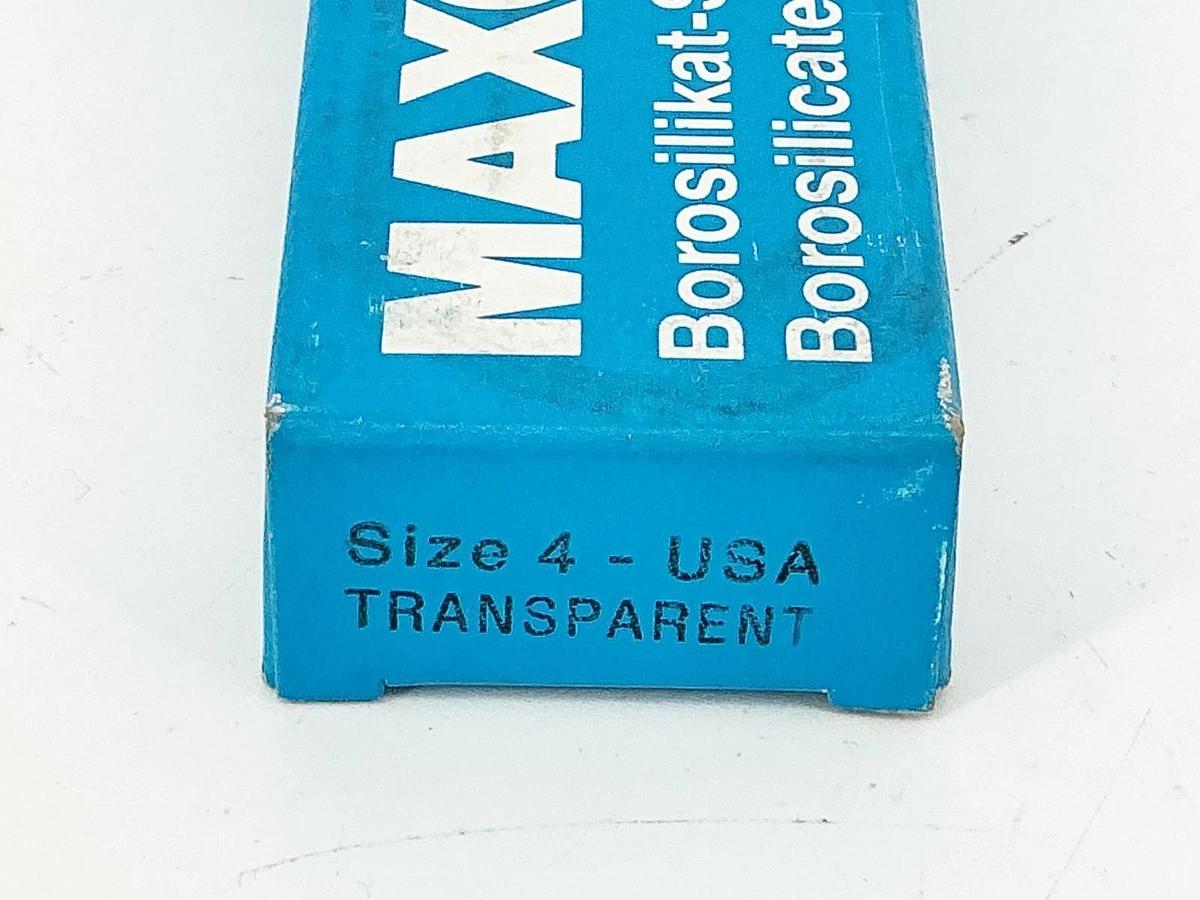 New Maxos 4-33911 Safety Sight Glass Size 4 7-1/3" Transparent