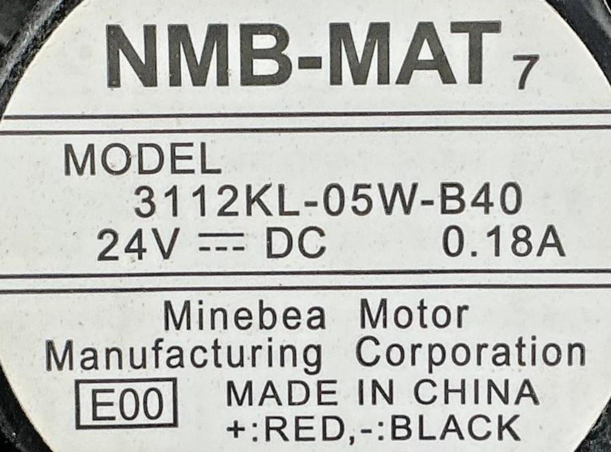 New NMB-MAT 3112KL-05W-B40 Axial Fan 2-Wire 0.18A 24VDC 3112KL05WB40 - No Box