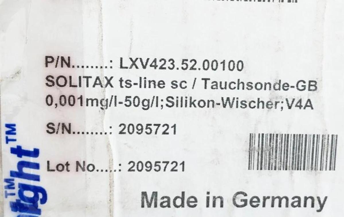 New Hach LXV423.52.00100 Turbidity Probe