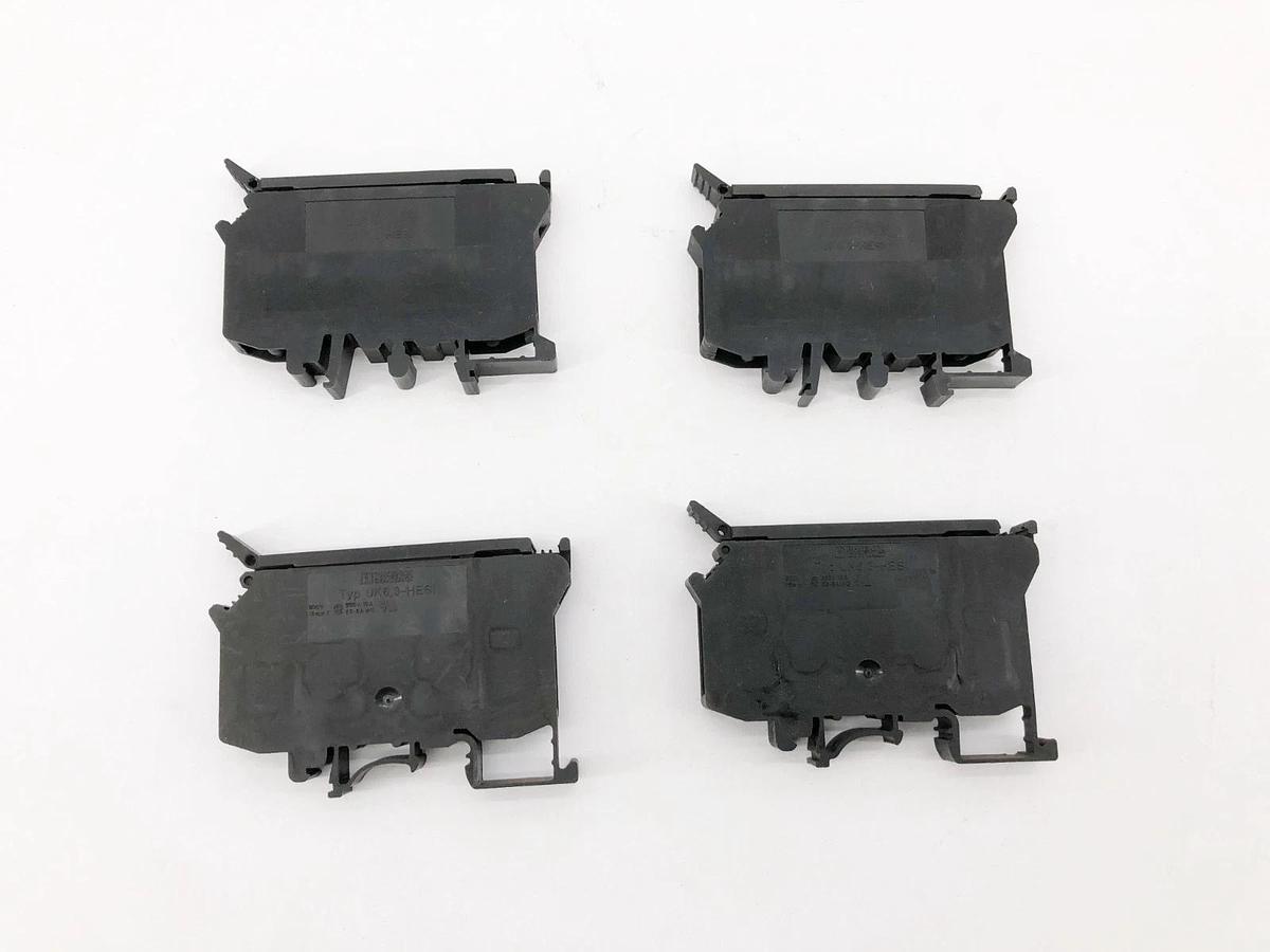Lot of 4 New Phoenix Contact UK6,3-HESI Modular Fuse Terminal Blocks - No Box