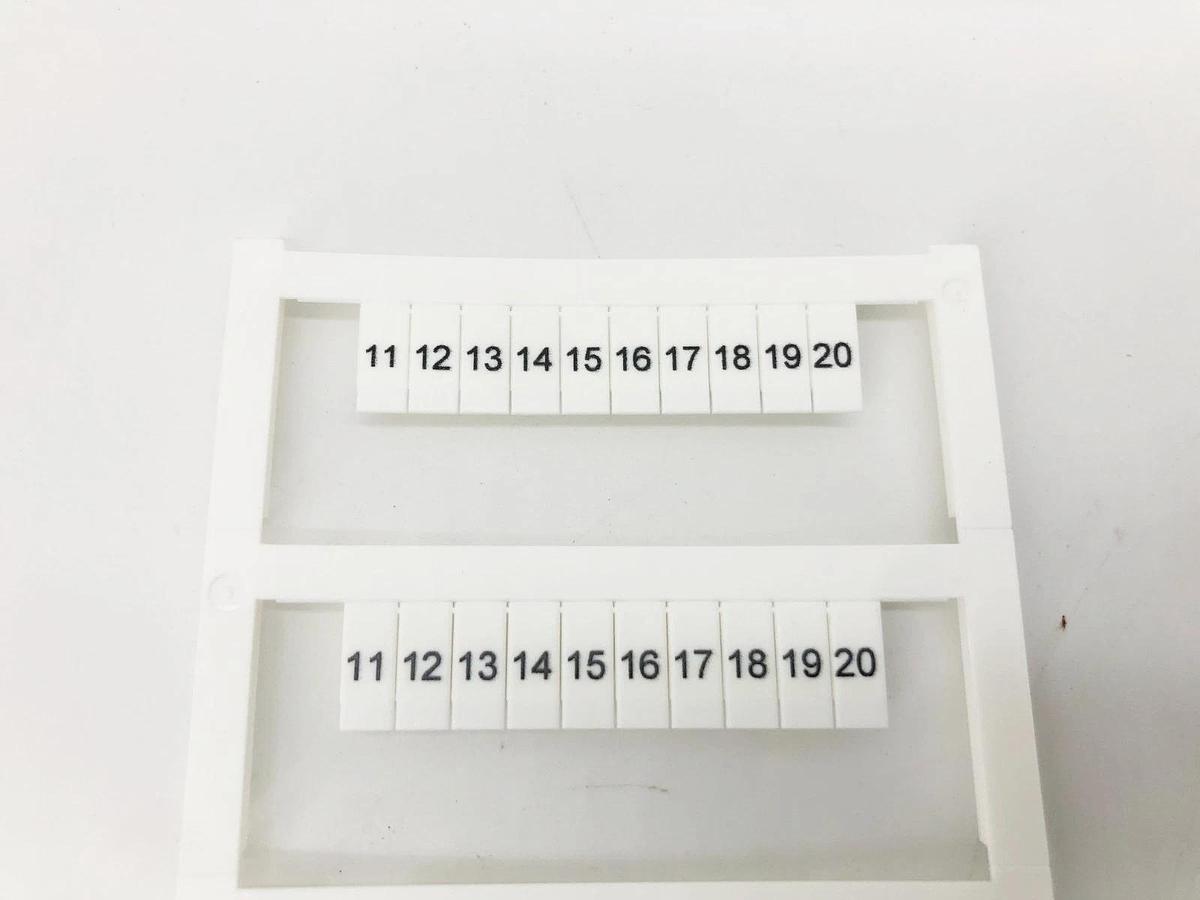 Box of 5 New Allen-Bradley 1492-MS5X12H11-20 Ser. A Horizontal Marker Cards