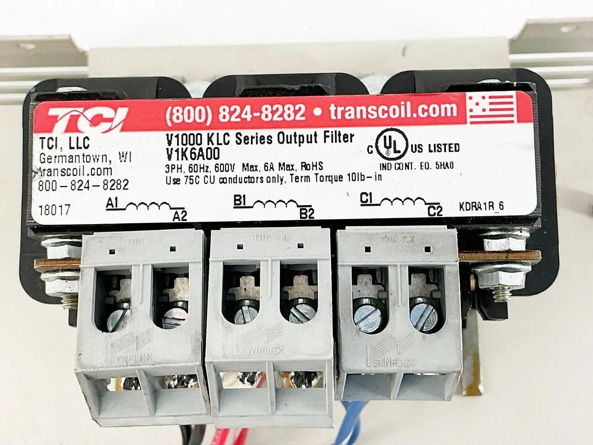 New TCI V1K6A00 Output Filter KLC Series 3PH 60Hz 600V 6A - No Box