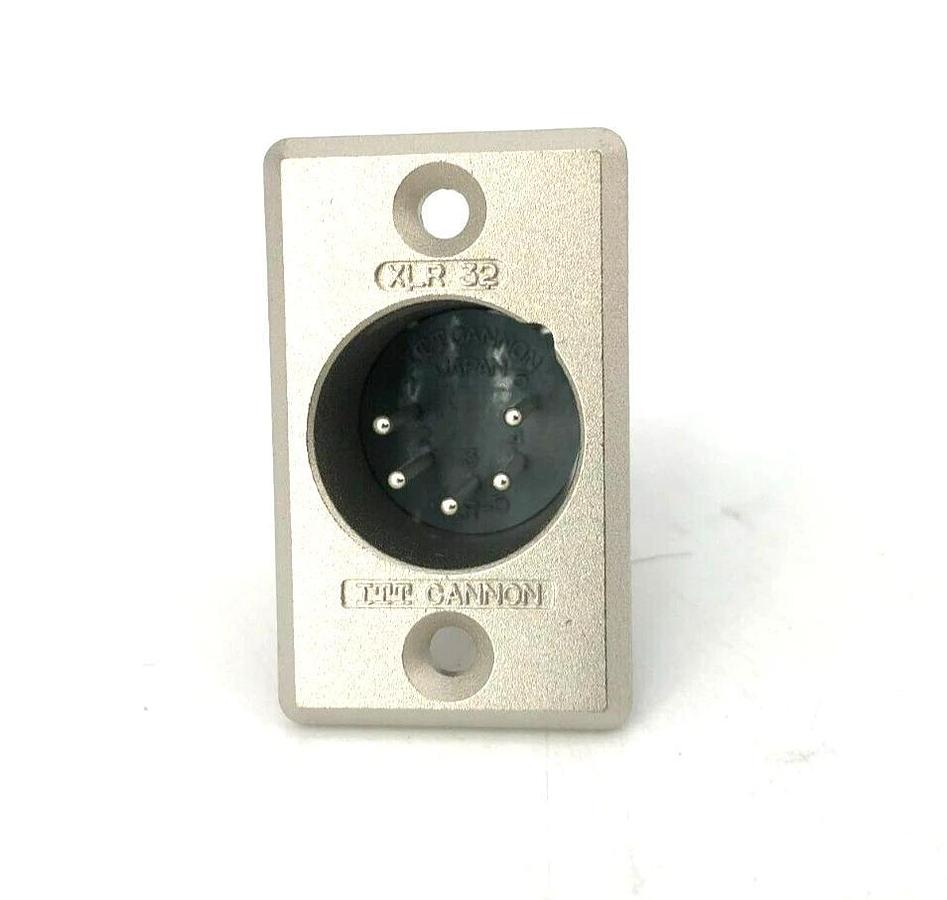 Lot of 5 New ITT Cannon XLR-5-32 Male 5 Pin Connector Receptacles