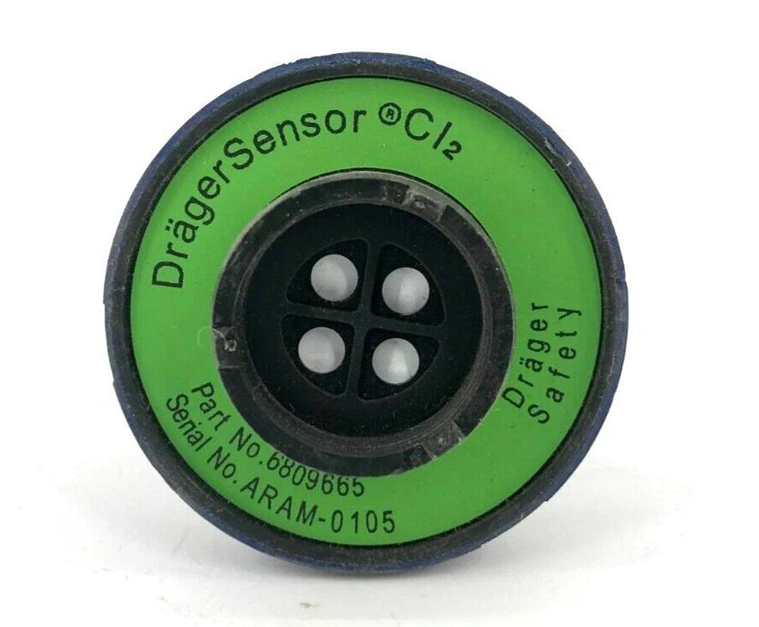 Used Draeger 6809665 Chlorine Sensor