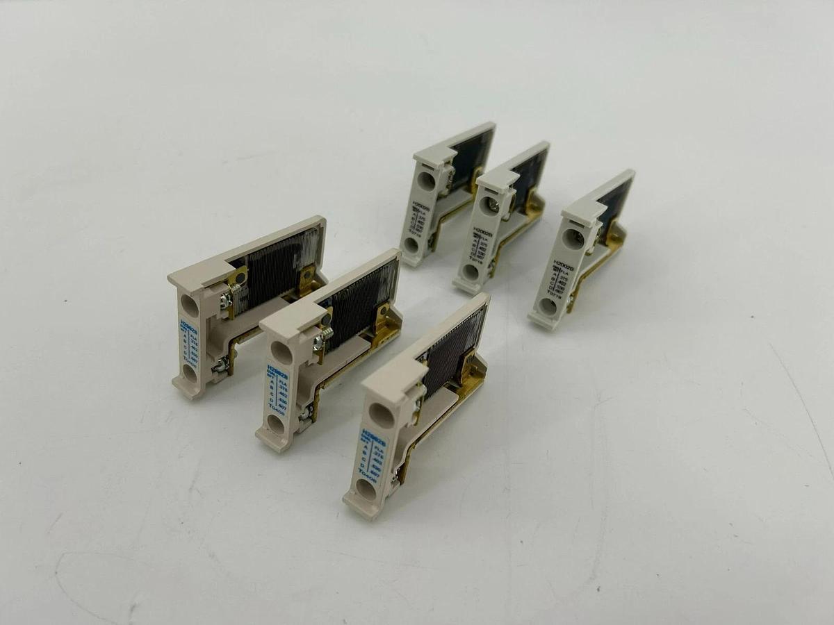 Lot of 6 New Eaton Cutler-Hammer H2002B Heater Packs, .375-.607 AMP