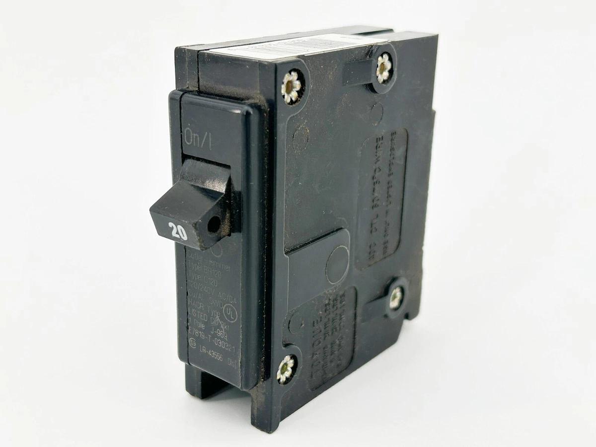 New Lot of 3 Bryant BR120 Circuit Breaker 20A 1 Pole 240V