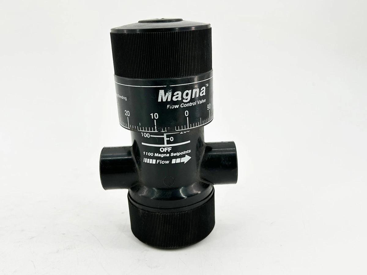Used Magna 1039906 Valve Flow Control Posi-Flate 1/2" NPT Black Nylon Series 608