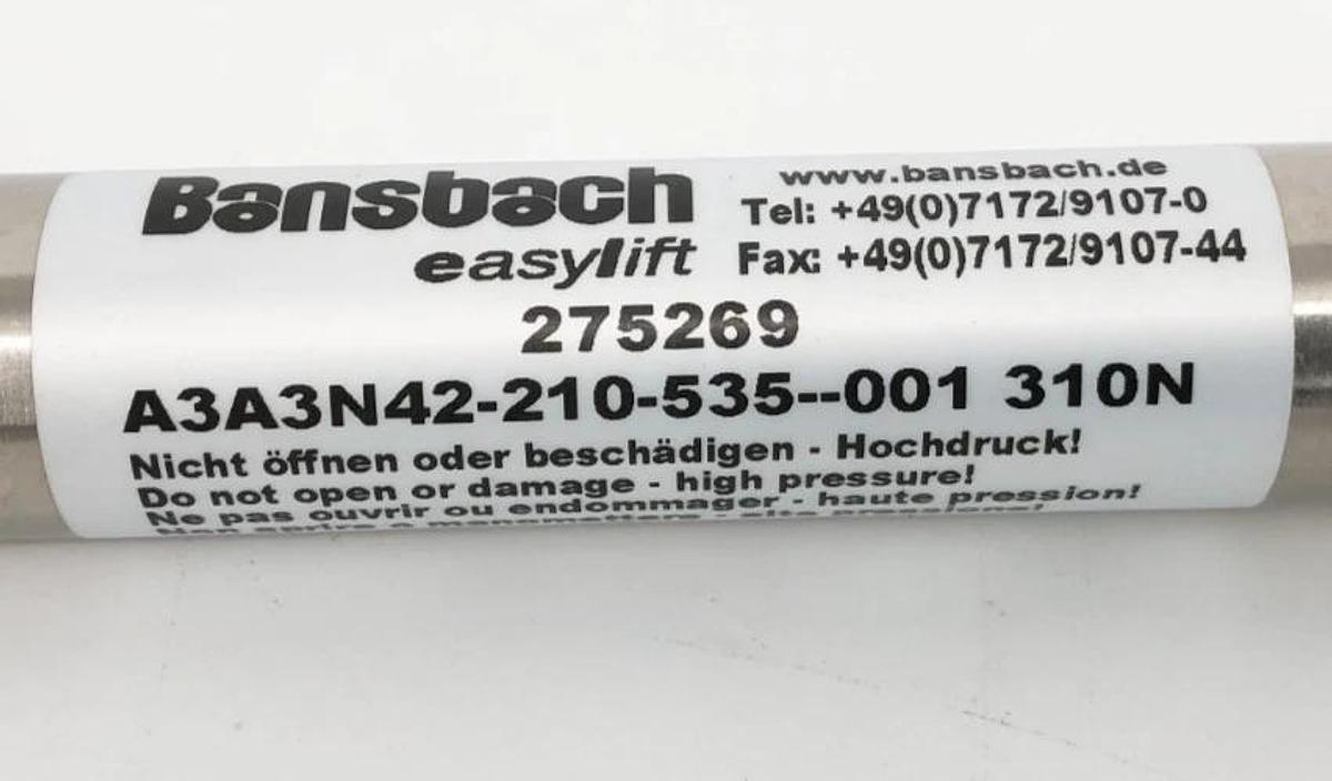 New Bansbach A3A3N42-210-535--001 310N Gas Spring 350N 275269 - No Box