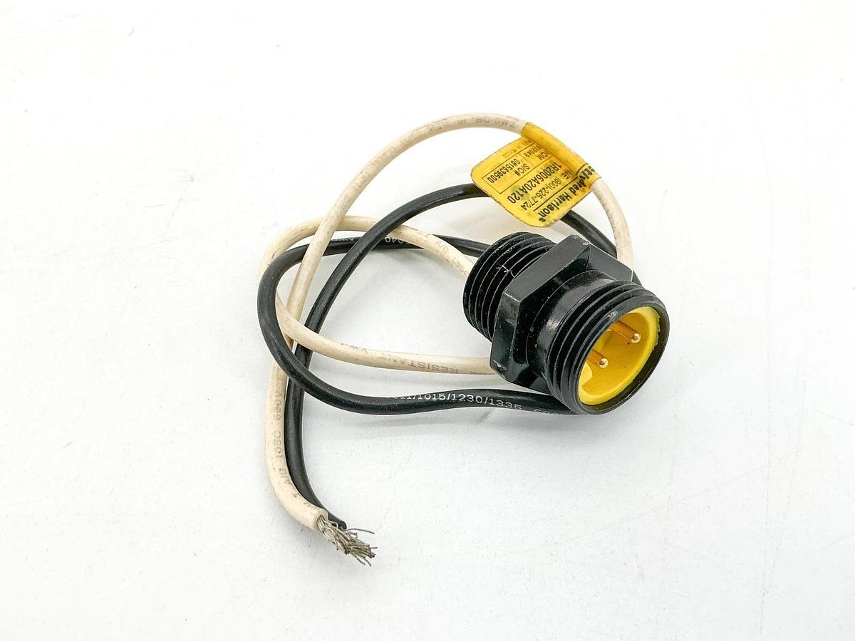 New Brad Harrison 1R2006A20A120 Mini Cordset Male 2P 600V 1300130076 - No Box