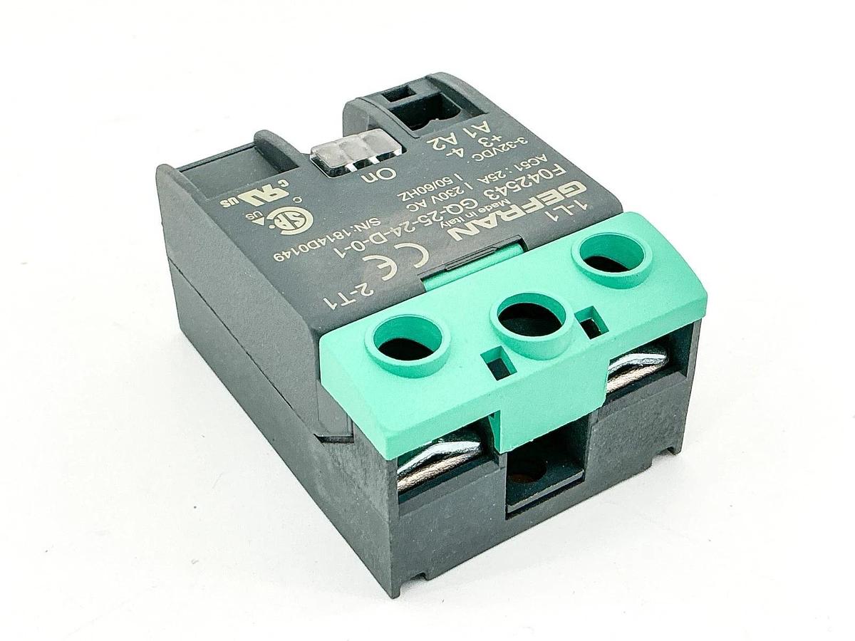 New Gefran F042543 GQ-25-24-D-0-1 Solid State Relay 25A 230V