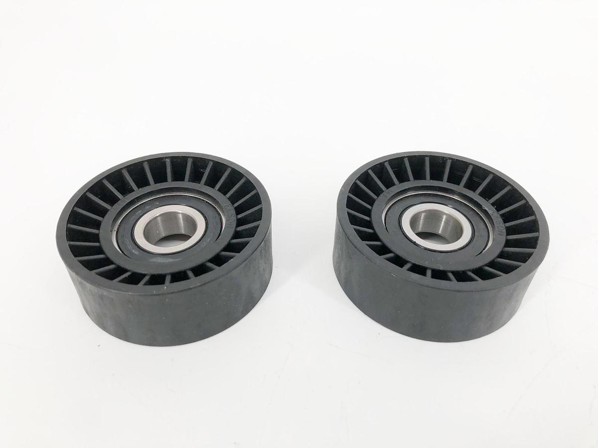 Lot of 2 New Efson FA2700 Flat Belt Idler Pulleys 17mm Bore 69mm OD - No Box
