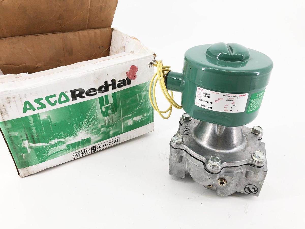 New Asco 8042C046 110/120V Solenoid Valve 1" Fuel Gas 20psi 69W