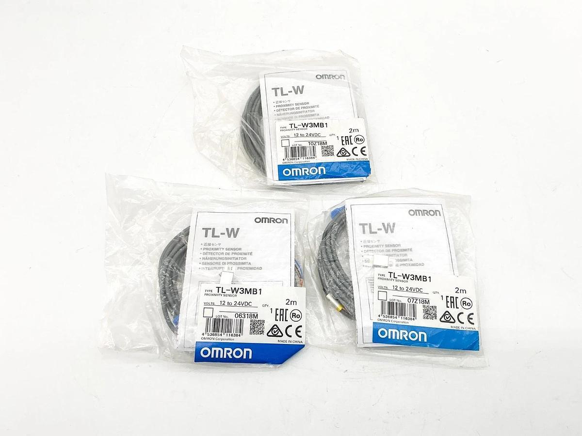 New Lot of 3 Omron TL-W3MB1 Proximity Sensor 12-24VDC
