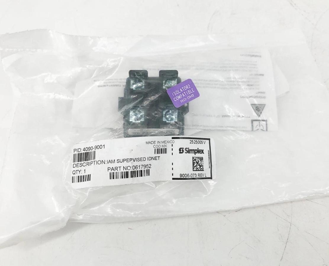 New Simplex 4090-9001 IAM Supervised IDNET Monitor 0617952