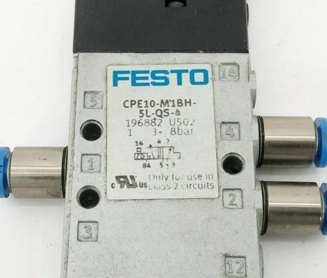 Used Festo CPE10-M1BH-5L-QS-4 Solenoid Valve 196882