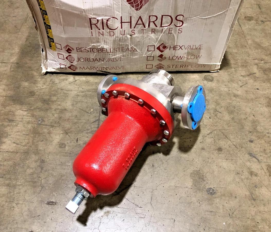 New Jordan Valve 68G Globe-Style Regulator 1-1/2" Seat B-N 316 Body 275psi Max