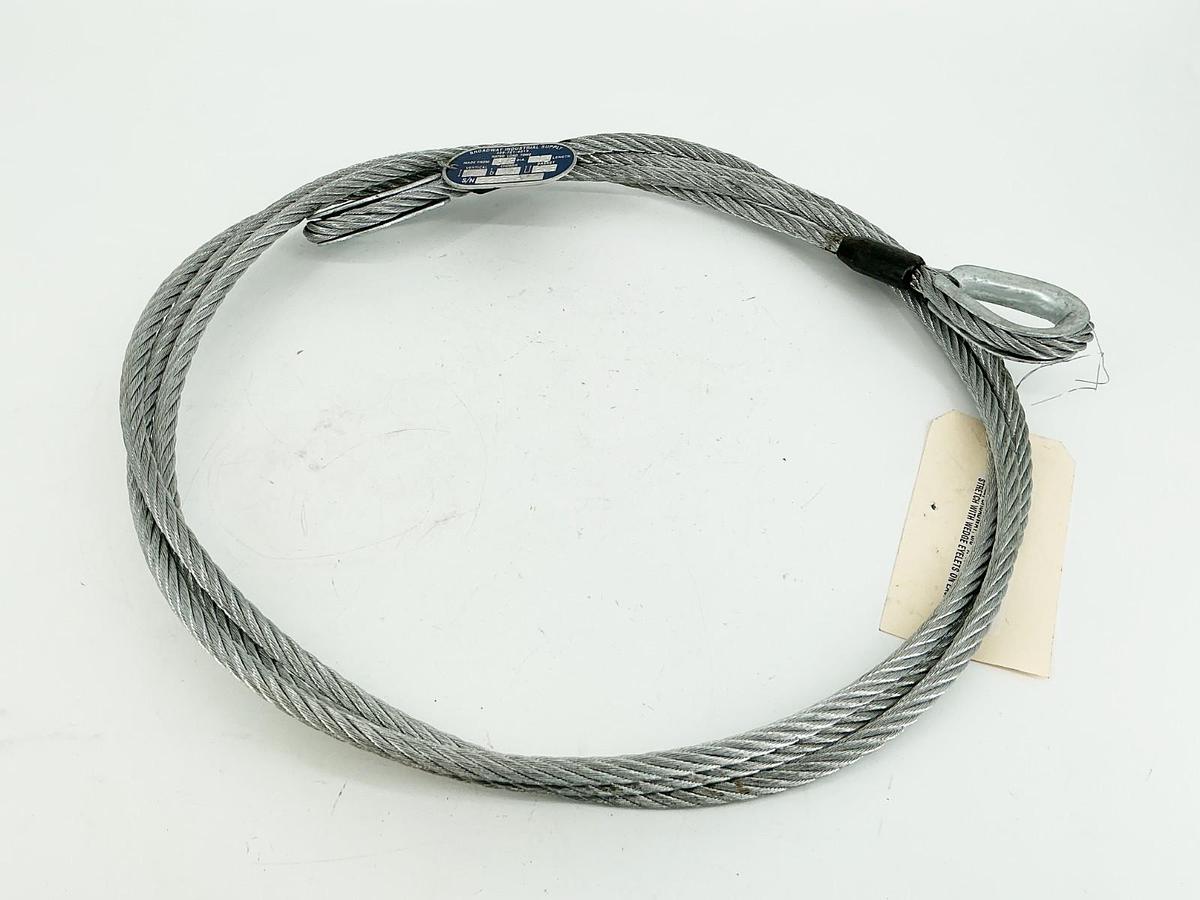 New Broadway Industrial Supply Stretch Cable With Wedge Eyelets 3/8"DIA 13' Leng