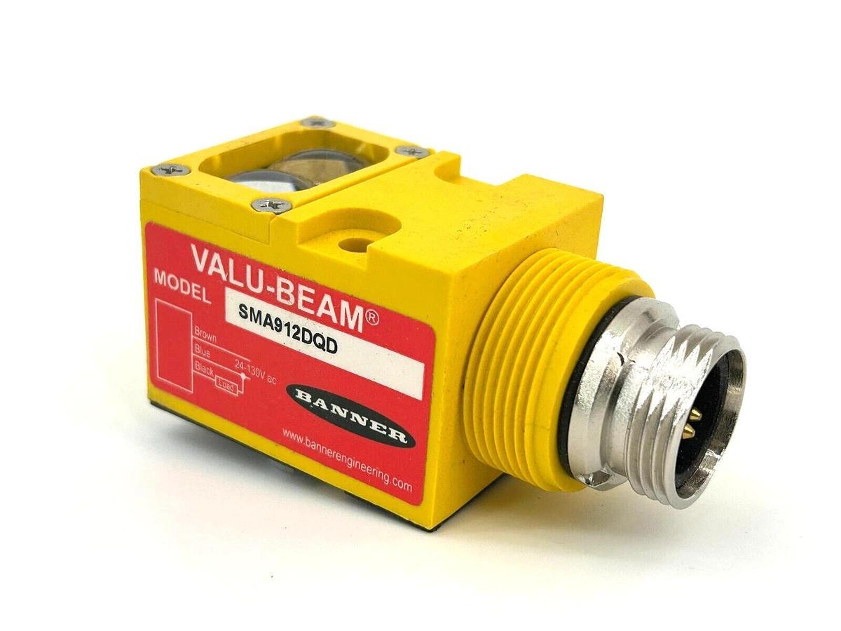 New Banner Engineering SMA912DQD Photoelectric Sensor 3Pin 130V 25350