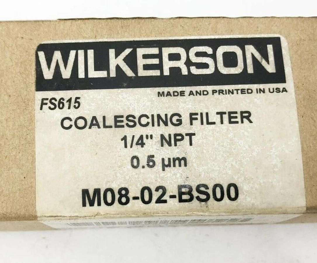 New Wilkerson M08-02-BS00 Coalescing Filter 1/4" NPT 0.5 Micron