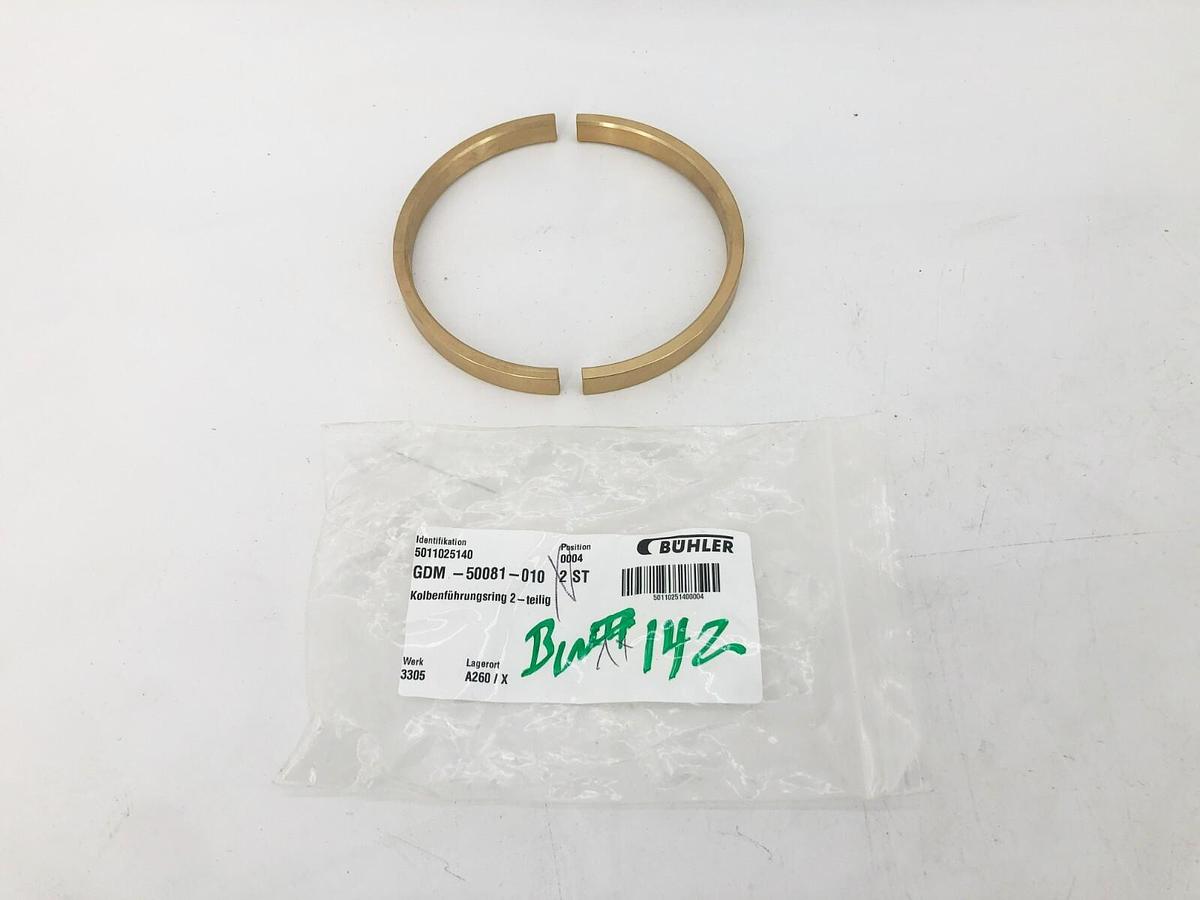 New Buhler GDM-50081-010 Piston Guide Ring 2-Parted