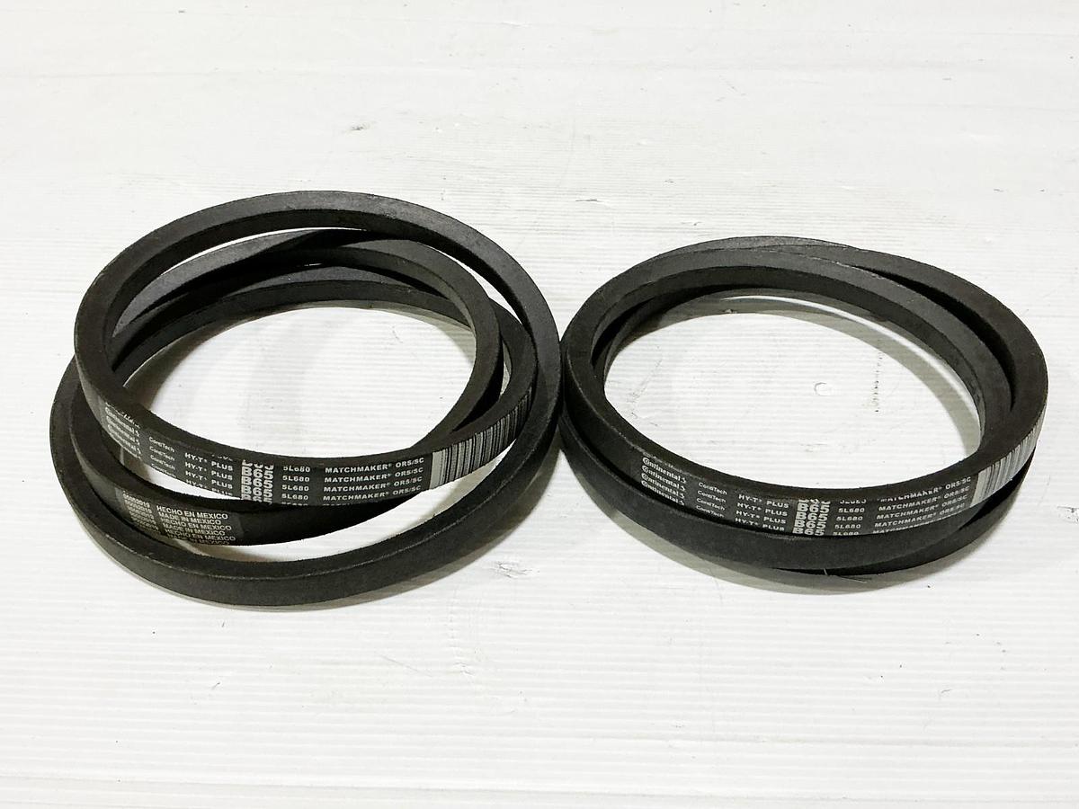 New Lot of 2 Continental A65 HY-T Belt 0.5" Width 1 Rib - No Box