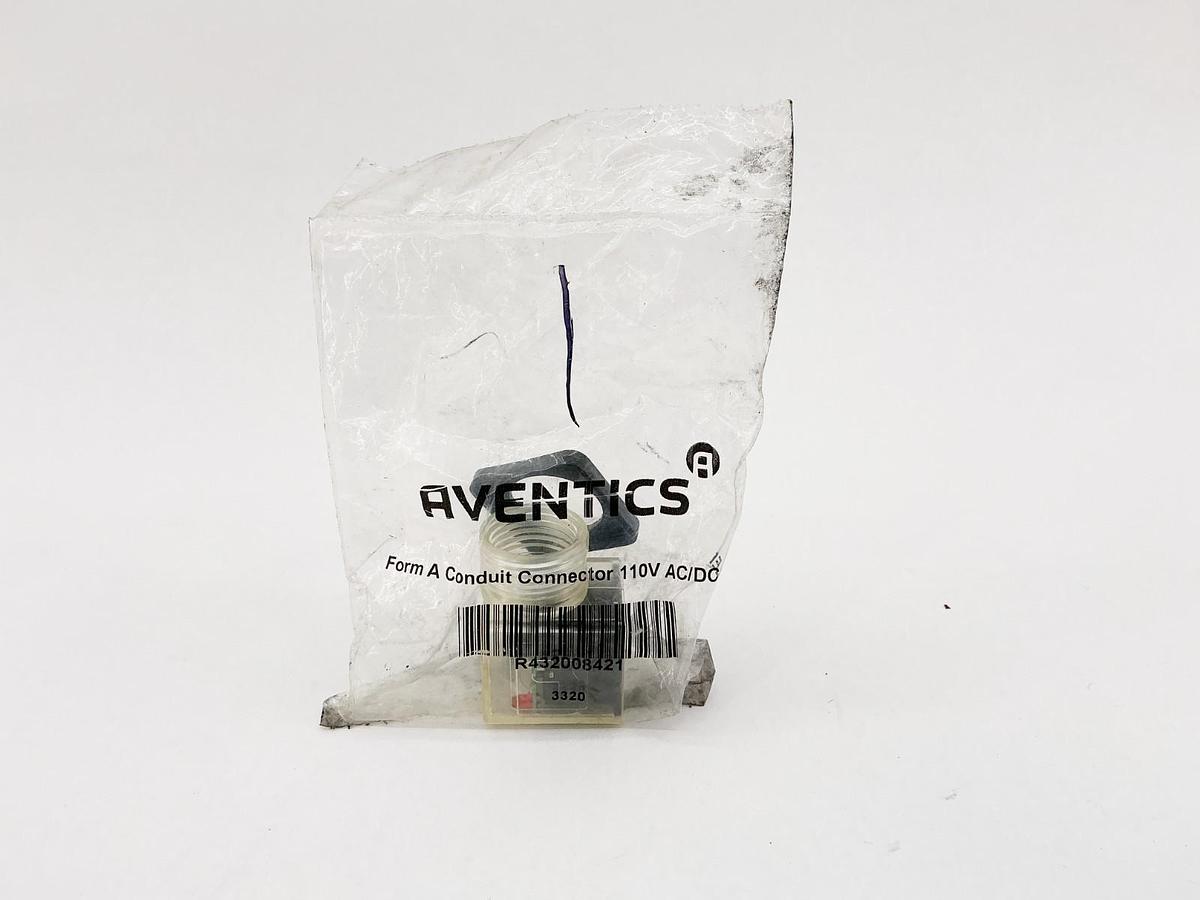 New Aventics R432008421 Conduit Connector 110V W/Led