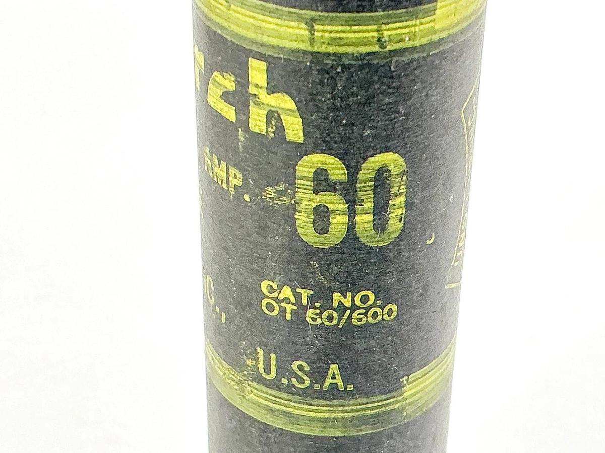 New Lot of 3 Monarch OT60/600 One Time Fuse 60A 600V - No Box