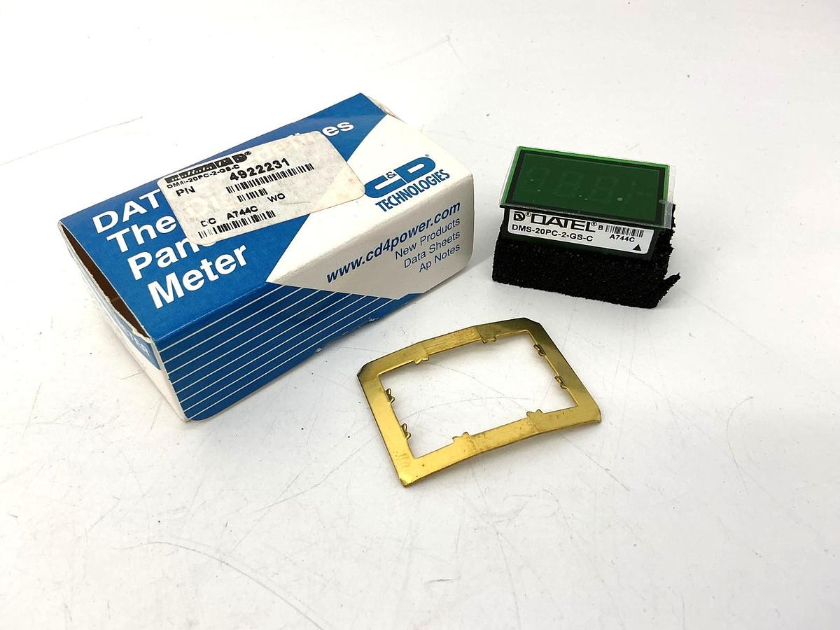 New Datel DMS-20PC-2-GS-C Digital Panel Meter 12-Pin DMS20PC2GSC