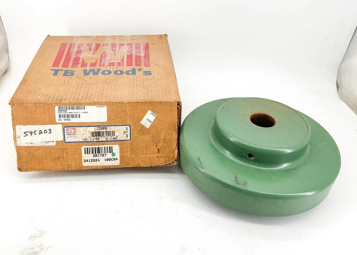 New TB Woods 12SMPB SF Coupling Flange 12SX1 1/2 MPB 1-1/2" Bore