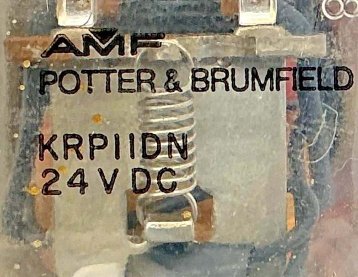 Lot of 2 New Potter & Brumfield KRP-11DN-24 Relay 24VDC 8-Pin 10A 240VAC