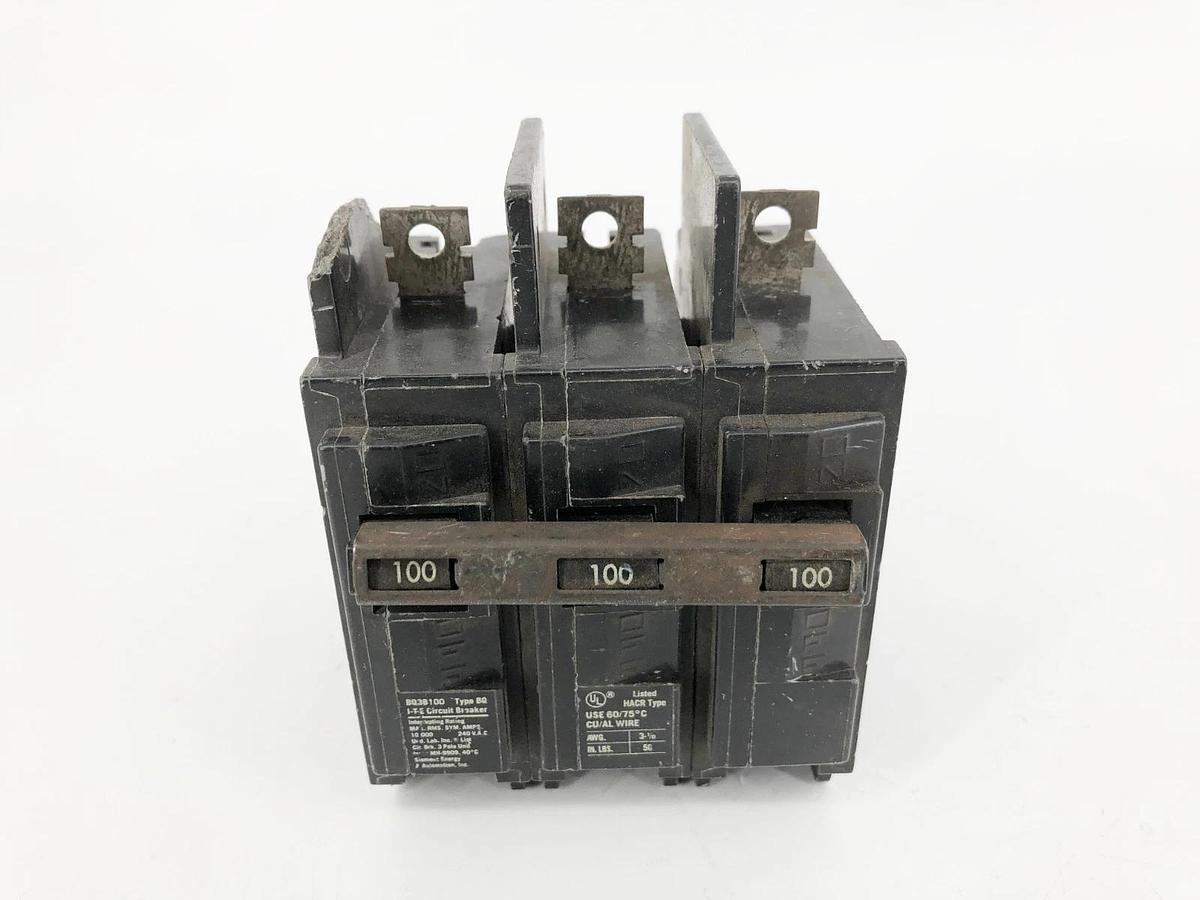 Used ITE BQ3B100 Circuit Breaker 100A 3P 240VAC