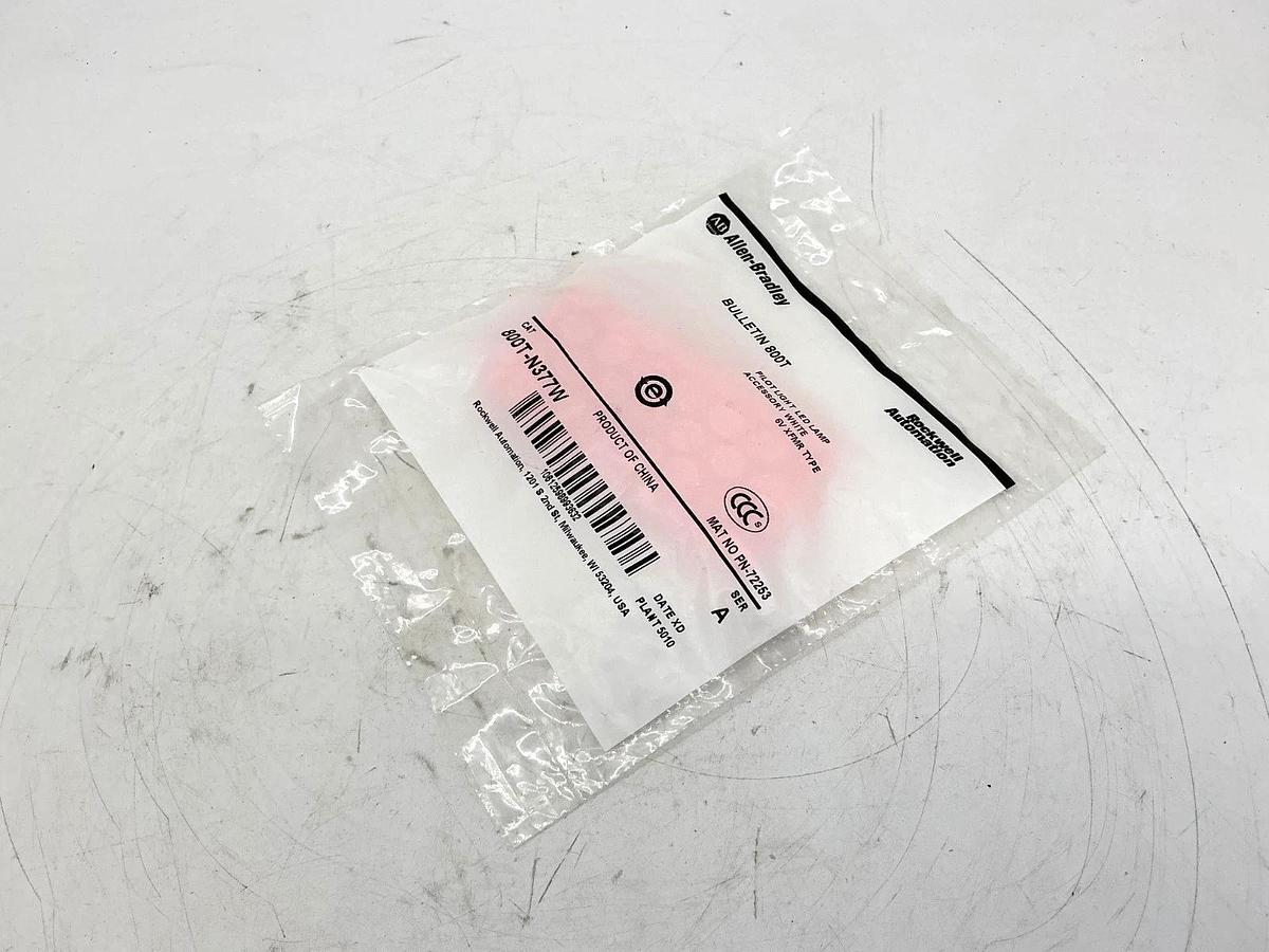 New Allen Bradley 800T-377W Ser A Pilot Light Accessory LED Light Bulb 3V White