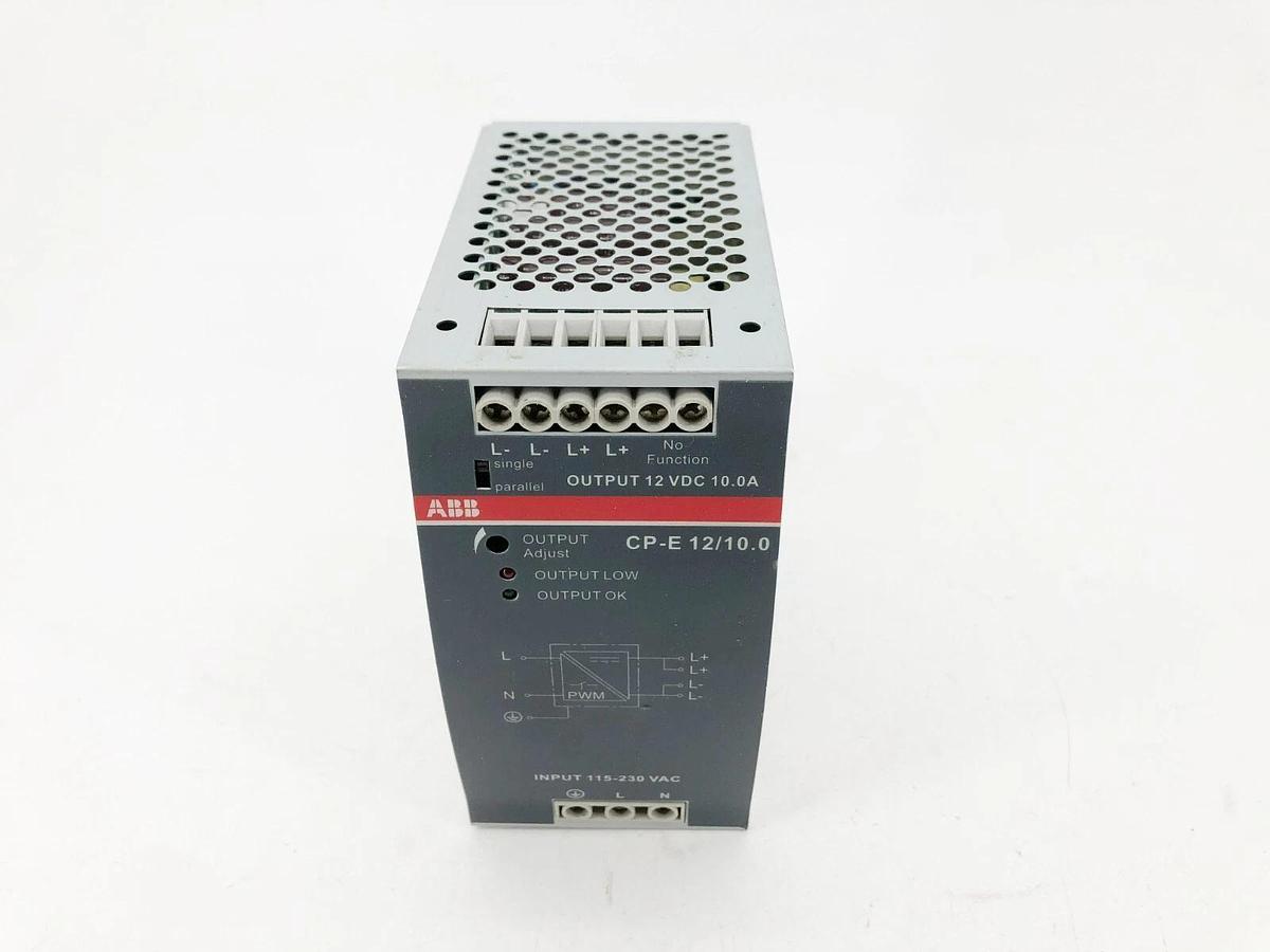 New ABB CP-E 12/10.0 Power Supply In:115/230VAC Out: 12VDC/10A