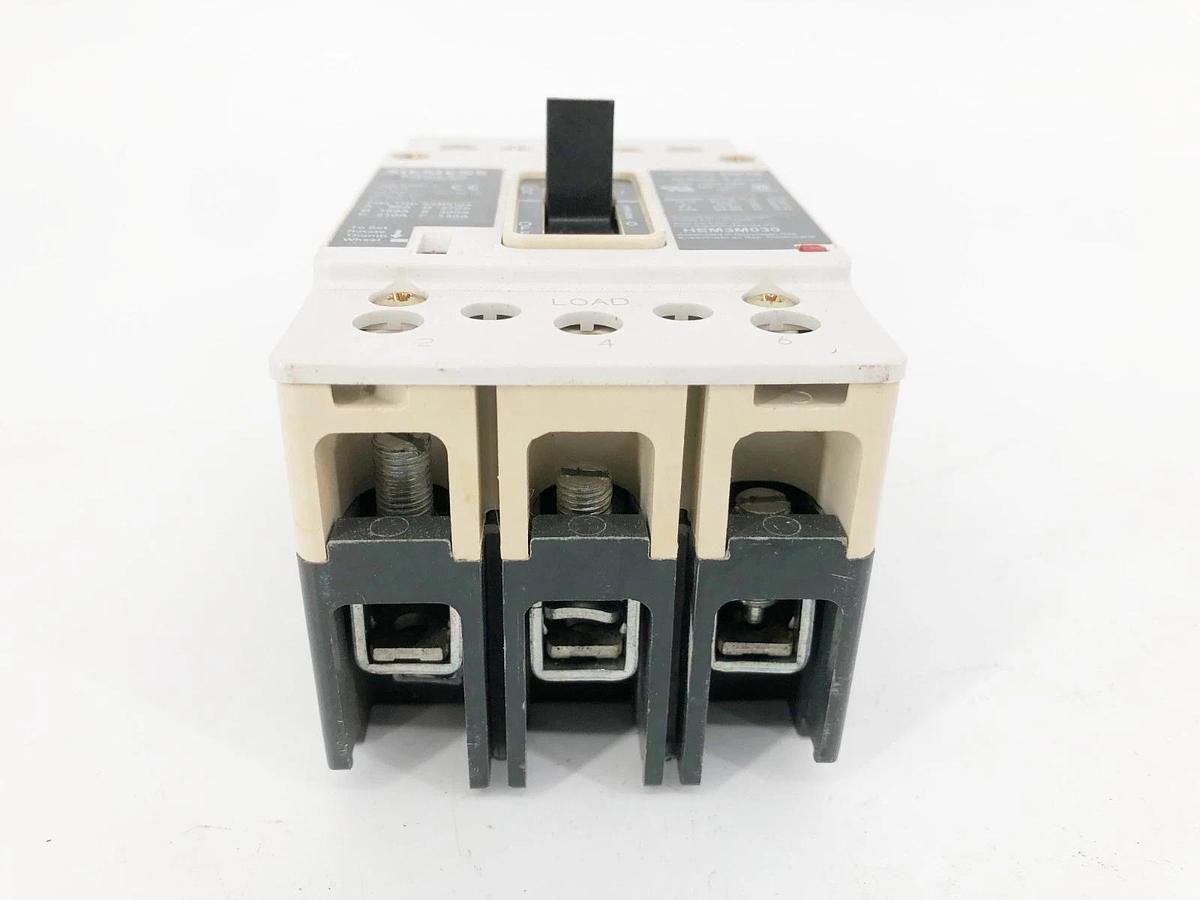 Used Siemens HEM3M030L Circuit Breaker 30A 3P 480VAC Frame-EG
