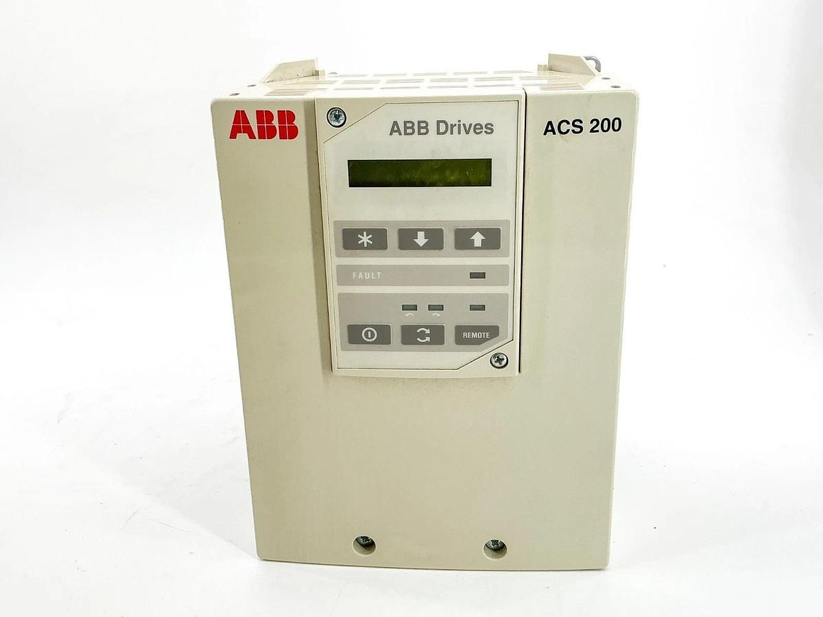 Used ABB ACS201-1P6-3-00-10 AC Drive 480V 3A 3PH 63Hz - For parts - Not working