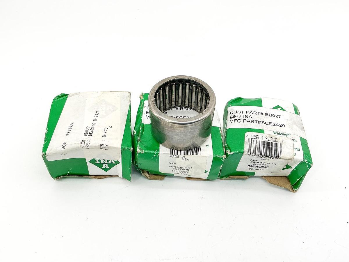 New Lot of 3 INA SCE2420 E Needle Bearing 006009883