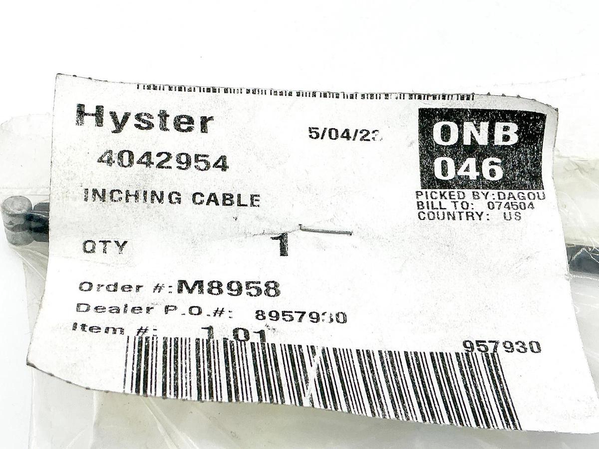 New Hyster 4042954 Inching Cable