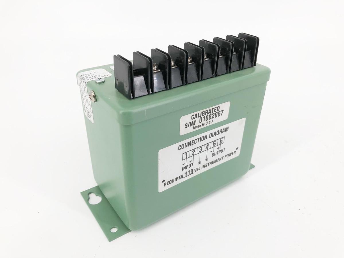 Used Ohio Semitronics CT7-002EY26 Transducer In: ±0-1mAdc Out: ±0-20mAdc