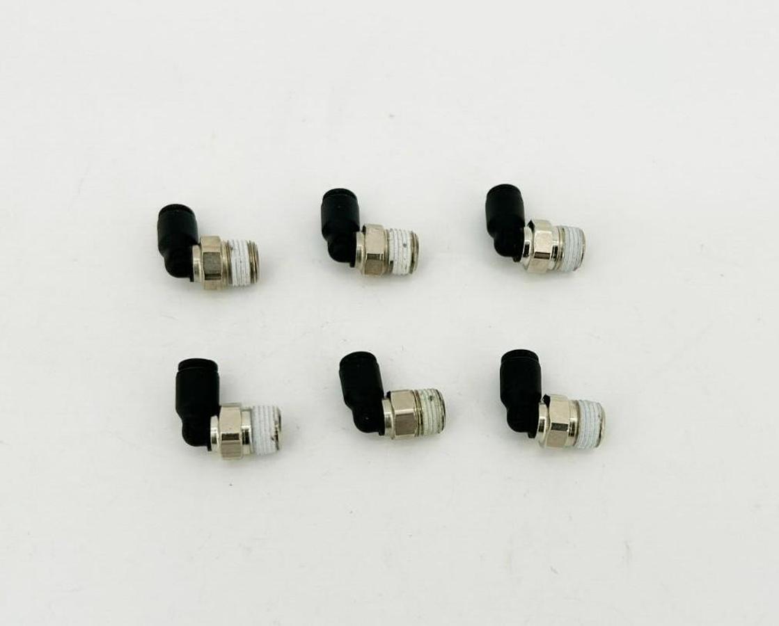 Lot of 6 New Lawson 86758 Male Elebows NPT, 5/32" Tube, 1/8" Thrd