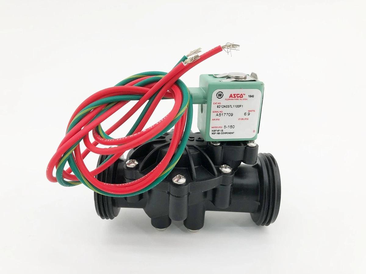 New Asco 8212A037L1100F1 Solenoid Valve 2-Way NC 3/4" Pipe 24VDC Polymide 20HP14