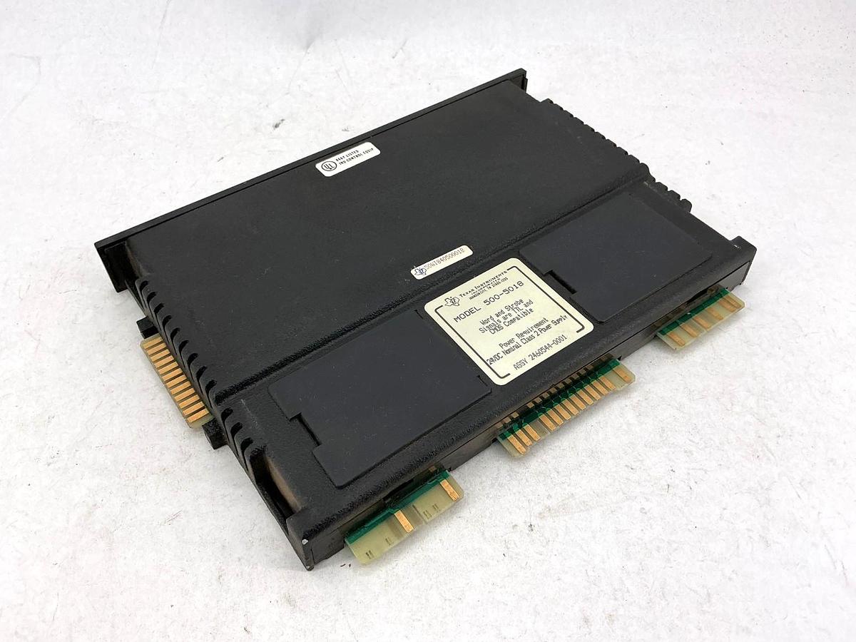 Used Texas Instruments 500-5018 Word Input Module 24VDC Nominal Class 2 Power Supply